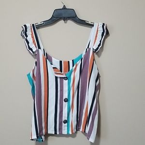 Bundle 3+ get 40% off!! Tank Top w/ Ruffle Straps